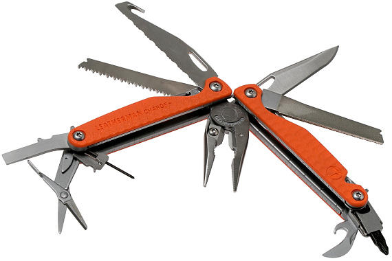 Мультитул Leatherman Charge Plus G10 Orange - Фото 4 большая