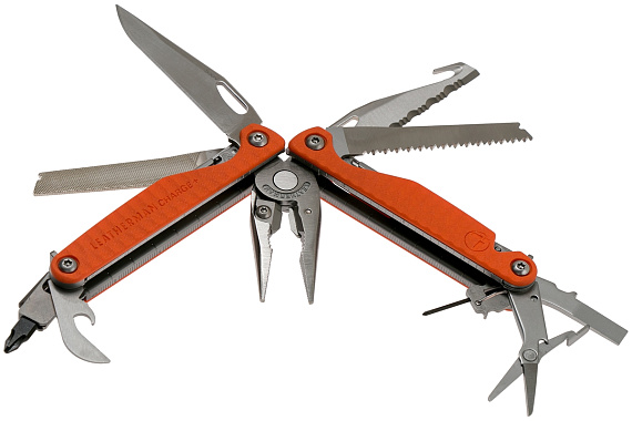 Мультитул Leatherman Charge Plus G10 Orange - Фото 5 большая