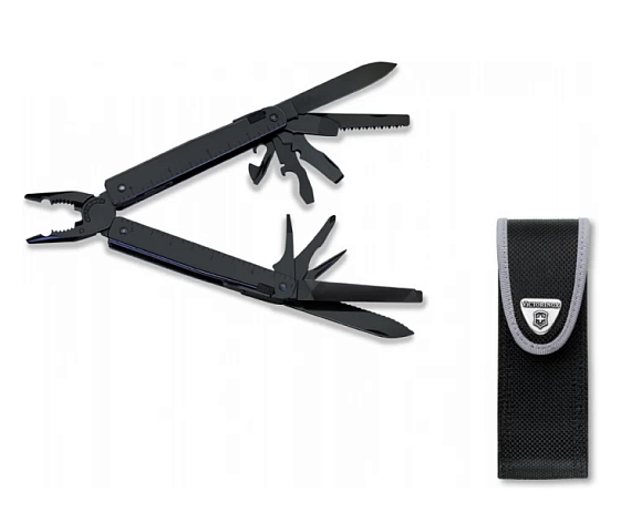 Мультитул Victorinox SwissTool BS, 115 мм, 29 функций (нейлоновый чехол) чёрный - Фото 2 большая