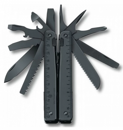 Мультитул Victorinox SwissTool BS, 115 мм, 29 функций (нейлоновый чехол) чёрный - Фото 1 большая