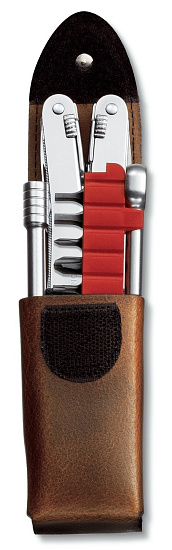 Мультитул Victorinox SwissTool Spirit X Plus Ratchet, 105 мм, 36 функций (кожаный чехол) - Фото 9 большая