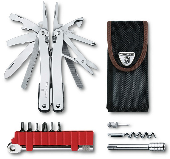 Мультитул Victorinox SwissTool Spirit X Plus Ratchet, 105 мм, 36 функций (нейлоновый чехол) - Фото 2 большая