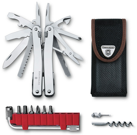 Мультитул Victorinox SwissTool Spirit X Plus, 105 мм, 35 функций (нейлоновый чехол) - Фото 2 большая