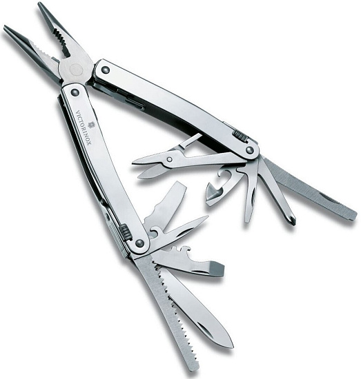 Мультитул Victorinox SwissTool Spirit X Plus, 105 мм, 35 функций (нейлоновый чехол) - Фото 4 большая