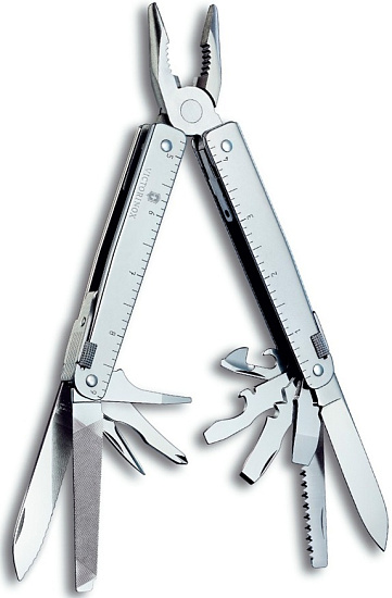 Мультитул Victorinox SwissTool, 115 мм, 28 функций (синтетическом чехол) - Фото 7 большая