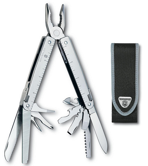 Мультитул Victorinox SwissTool, 115 мм, 286 г, 28 функций (нейлоновый чехол) - Фото 2 большая