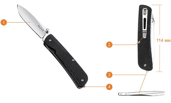 Нож Ruike LD11-B - Фото 2 большая