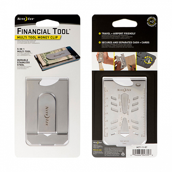 Карманный инструмент Nite Ize Financial Tool® Multi Tool Money Clip - Фото 1 большая