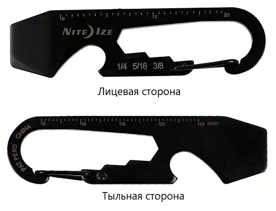 Карманный инструмент Nite Ize DoohicKey Key Tool Black - Фото 10 большая