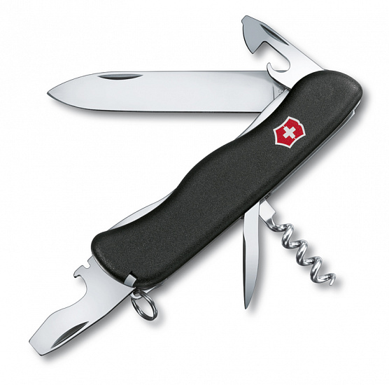 Нож Victorinox Nomad Picknicker 111мм 11 функций Black - Фото 1 большая