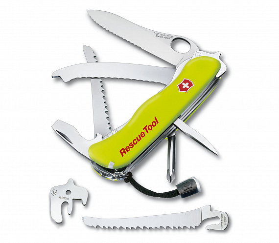 Нож Victorinox Rescue Tool 111мм 14 функций Phosphorescent Yellow - Фото 2 большая