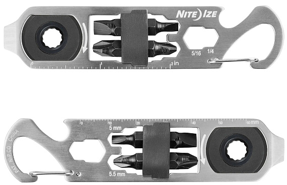 Карманный инструмент Nite Ize DoohicKey Ratchet Tool Steel - Фото 3 большая
