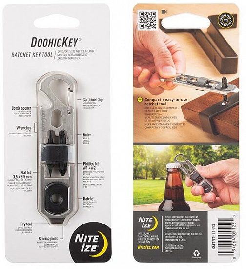 Карманный инструмент Nite Ize DoohicKey Ratchet Tool Steel - Фото 1 большая