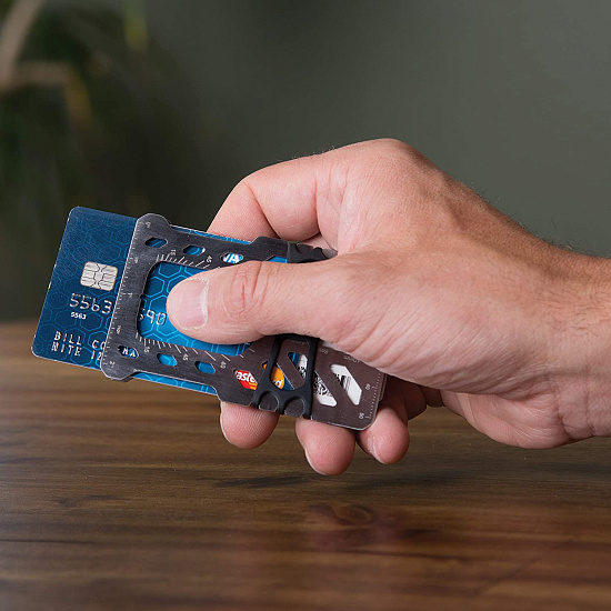 Карманный инструмент NiteIze FinancialTool RFID Stainless - Фото 7 большая