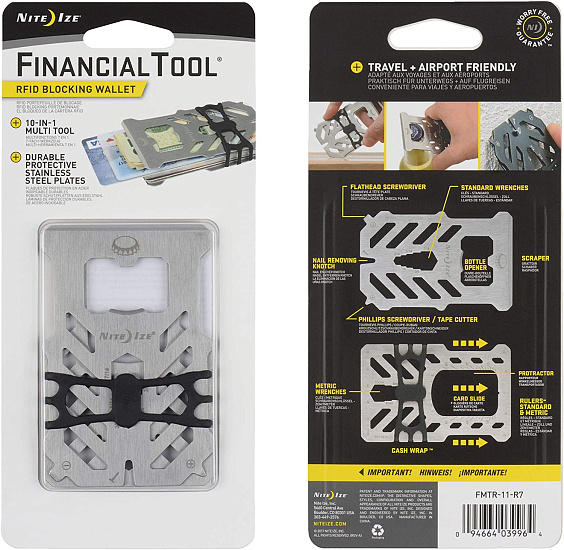 Карманный инструмент NiteIze FinancialTool RFID Stainless - Фото 8 большая