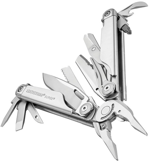 Мультитул Leatherman Surge Stainless Steel - Фото 3 большая