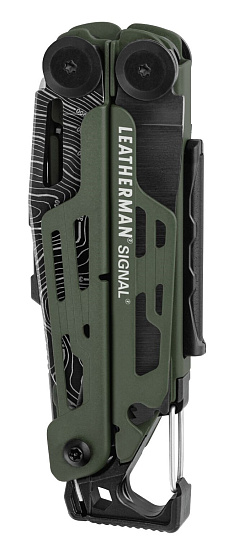 Мультитул Leatherman Signal Green Topo с чехлом Limited - Фото 2 большая
