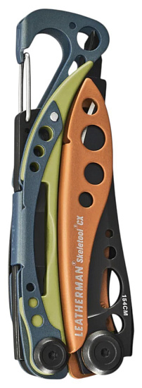 Мультитул Leatherman Skeletool CX Aurora Blue/Green/Orange - Фото 3 большая
