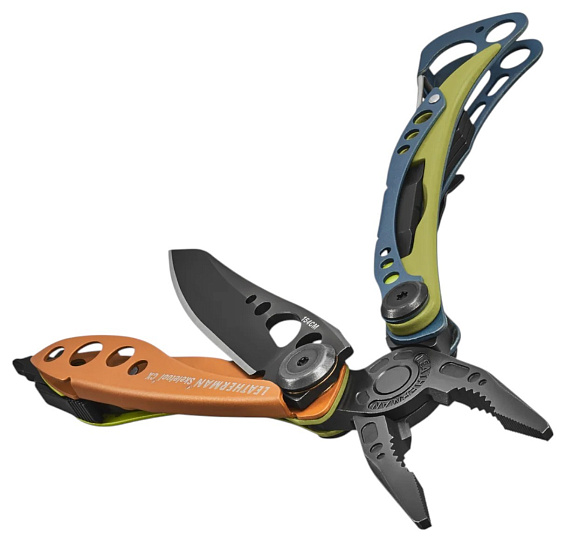 Мультитул Leatherman Skeletool CX Aurora Blue/Green/Orange - Фото 2 большая