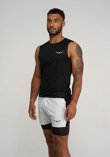 Майка мужская UGLOW Wide Tank Top Black - Фото 4 большая