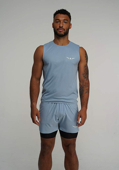 Майка мужская UGLOW Wide Tank Top Skyblue - Фото 2 большая