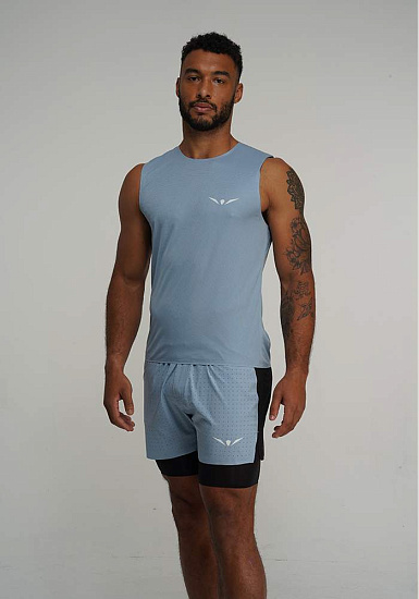 Майка мужская UGLOW Wide Tank Top Skyblue - Фото 4 большая