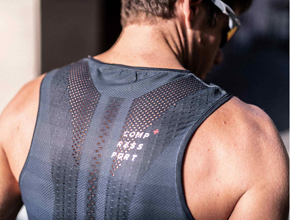 Майка мужская Compressport Pro Racing Singlet Черный - Фото 5 большая