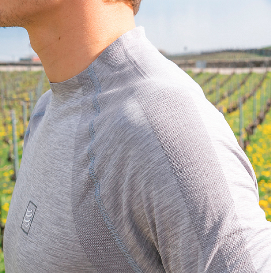 Футболка мужская Compressport LS Серый - Фото 7 большая