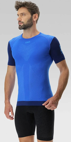 Футболка мужская UYN Running Pb42 Ow Strong Blue/Peacot - Фото 4 большая