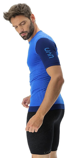 Футболка мужская UYN Running Pb42 Ow Strong Blue/Peacot - Фото 7 большая