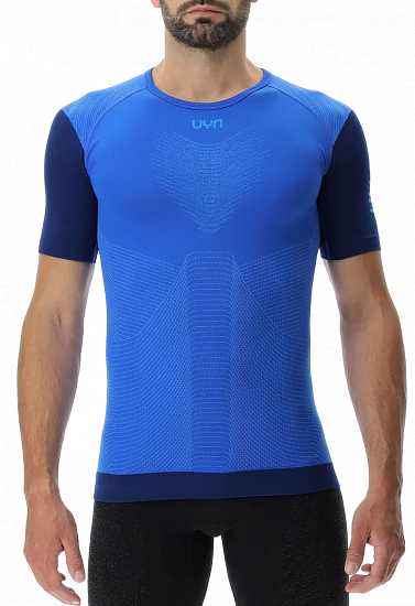 Футболка мужская UYN Running Pb42 Ow Sh_Sl Strong Blue/Peacot - Фото 1 большая