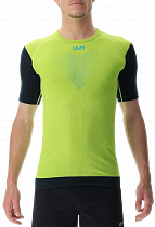 Футболка мужская UYN Running Pb42 Ow Sh_Sl Sulphur Spring/Black