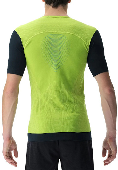 Футболка мужская UYN Running Pb42 Ow Sulphur Spring/Black - Фото 2 большая