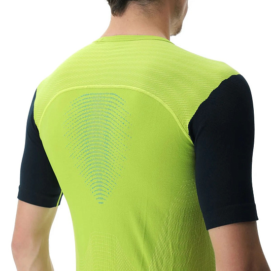 Футболка мужская UYN Running Pb42 Ow Sulphur Spring/Black - Фото 6 большая
