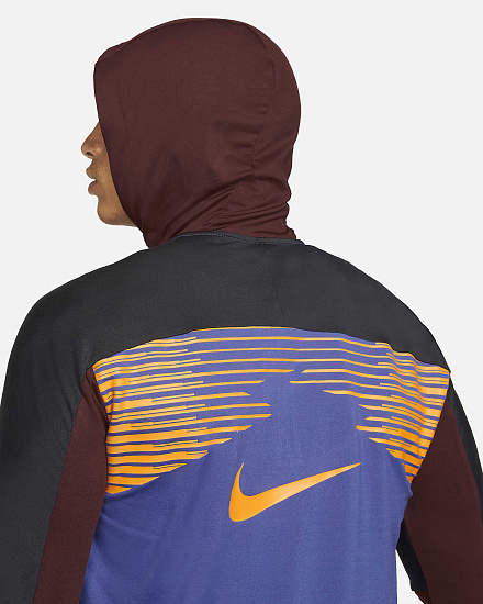 Футболка мужская Nike Dri-FIT Trail Element Dark Purple Dust/Bronze Eclipse/Black/University Gold - Фото 6 большая