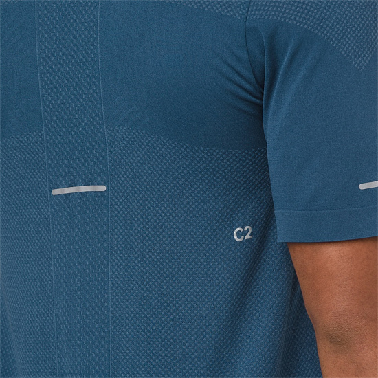 Футболка мужская ASICS Gel-Cool Seamless SS Dark Grey - Фото 3 большая