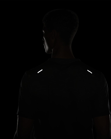 Футболка мужская Nike Rise 365 Wild Run Black - Фото 8 большая