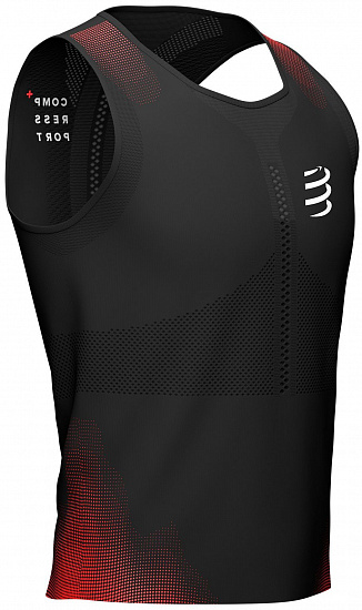 Майка мужская Compressport Pro Racing Singlet V2 Черный - Фото 1 большая