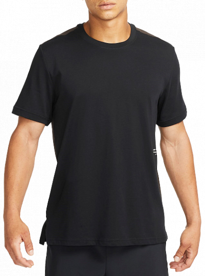 Футболка мужская Nike Dri-FIT Black/Velvet Brown/Light Bone - Фото 1 большая