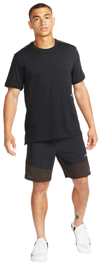 Футболка мужская Nike Dri-FIT Black/Velvet Brown/Light Bone - Фото 3 большая