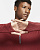 Футболка мужская Nike Drifit Element 1/2 Zip Trail Dark Cayenne/Bronze - Фото 8 малая