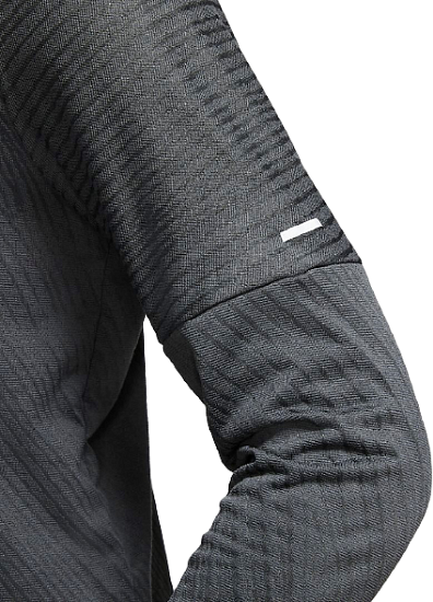 Футболка мужская Nike Drifit Element 1/2 Zip Trail Black - Фото 7 большая