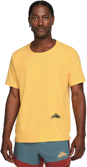 Футболка мужская Nike Drifit Rise 365 SS Solar Flare - Фото 2 большая