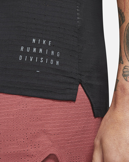Футболка мужская Nike Dri-FIT ADV Run Division Black - Фото 7 большая
