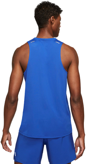 Майка мужская Nike Dri-Fit Rise 365 Game Royal - Фото 4 большая