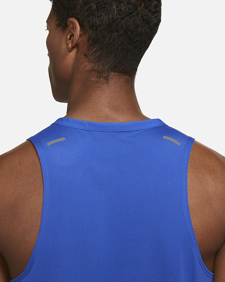 Майка мужская Nike Dri-Fit Rise 365 Game Royal - Фото 6 большая