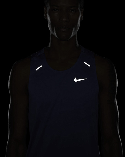 Майка мужская Nike Dri-Fit Rise 365 Game Royal - Фото 8 большая