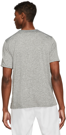 Футболка мужская Nike Dri-Fit Rise 365 SS Smoke Grey/Heather - Фото 4 большая