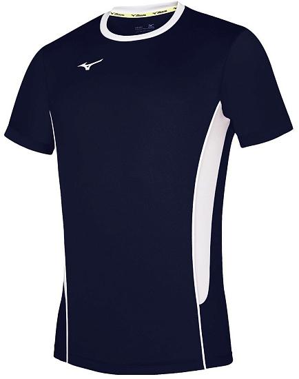 Футболка мужская Mizuno Premium High-Kyu Navy/White - Фото 1 большая