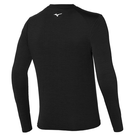 Футболка мужская Mizuno Impulse Core Ls Hz Black - Фото 2 большая
